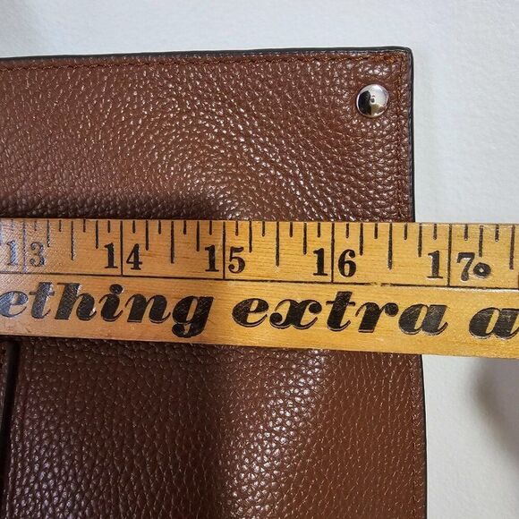 EUC REBECCA MINKOFF MEGAN LEATHER TOTE BROWN LARGE - Picture 10 of 16